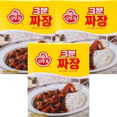 오뚜기 3분 짜장 200g, 3개