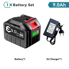 마키타 전동 공구용 충전식 리튬 이온 배터리 3000mAh 6000mAh 9000mAh 18V 21V 388VF, 10 은