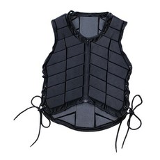 승마 조끼 승마 바디 프로텍터 보호 장비 양복 조끼 남녀 공용 승마 조끼, 키즈 XXL, 면 혼방, 1개