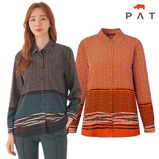 PAT 믹스패턴 블라우스