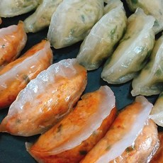 귀빈정 와따~~맛있다! 금상첨화 감자피 쫄깃한 ~ 투명만두3종, 투명 고기만두440g 2봉 - 유통기한임박간식