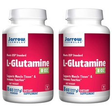 Jarrow Formulas L-Glutamine Powder 자로우포뮬러스 L글루타민 파우더 227g (2팩), 2개