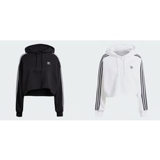 아디다스 여성 아디칼라 클래식 크롭 후드티 Adidas Adicolor Classics Cropped Hoodie IK6477 IK6478