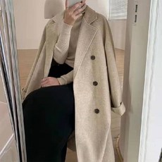ANYOU 여성 트렌치코트 캐주얼 트렌치 자켓 바람막이 여성코트 오버핏 트렌치 코트