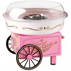 [아마존베스트]Nostalgia Vintage Hard and Sugar Free Countertop Cotton Candy Maker Includes 2 Reusa, Pink_Main, Pink_Main, Pink