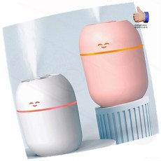 USB 미니 가습기 스마일 무드등 개인용 탁상용, 상세페이지 참조, 688스마일가습기(핑크)