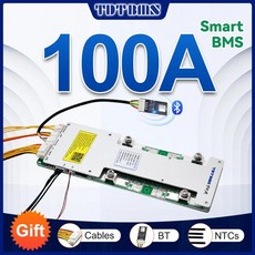 TDT 스마트 BMS Liion 3S 4S 12V 7S 8S 24V 12S 13S 16S 48V 50A 지지대 블루투스 RS485 RS232 CAN 및 IOS 앱 LiFePo4, 6) Li-ion 3S 12V - 100A
