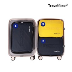 [20인치 캐리어] 트래블기어 더담아 압축파우치 세트 S+S+L