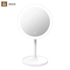 아미로거울 Youpin DOCO 일광 LED 메이크업 각도 3 가지 조명 무단 밝은 터치 밝기 조절 최신, 01 WHITE, 1개 - 아미로거울