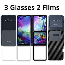 GOBUKEE [5 in 1] LG G8X ThinQ Screen Protector [Work with The LG Dual Screen] [3 Different Types of, 1