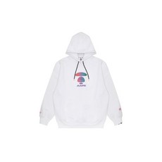 AAPE BY A BATHING APE PULL O버젼 후드 화이트