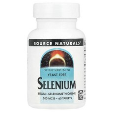 소스내추럴스 셀레늄 셀레니움 200mcg 60정 셀레니엄 Selenium, 1개