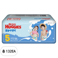 하기스 물놀이팬티 특대형 아동용 12p, 132매, 5단계