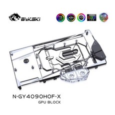 Bykski GPU 카드 구리 냉각 라디에이터 RGB 싱크 N GY4090HOF X 워터 블록 galaxy GeForce RTX 4090 HOF OC, 01 4PIN 12V RGB Light