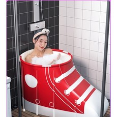 신발모양욕조 1인 간이 성인 접이식 이동식 휴대용 욕조 반신욕조 23종, 23