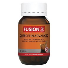 호주 퓨전 Fusion Quercetin Advanced 퀘르세틴 어드벤스드 베지테리안 캡슐, 4개, 60정