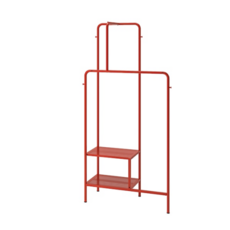 이케아 NIKKEBY 니케뷔 옷걸이행거 레드 80x170 cm 604.515.08