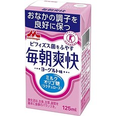 [모리나가 유업] 매일 아침 상쾌 1 케이스 세트(24개 세트) 특정 보건용 식품, 125ml, 24개