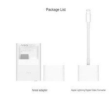  Nreal Air iPhone 어댑터는 Switch Playstation 4 PS5 및 Xbox S용 Lightning Nreal HDMI 어댑터 호환 Nintendo를 연, Nreal 애플 슈트 