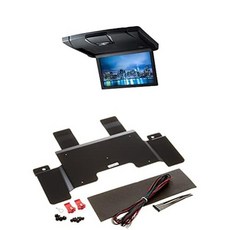 【엘리시온용 후석 모니터＋설치 킷 세트】알파인 RSH10XS-L-B+KTX-H213K 【적합：2004/5～2013/11/선 루프, 한개옵션1, 한개옵션0