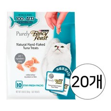  퓨리나 팬시피스트 퓨얼리 프리미엄 내추럴 고양이 간식, 20개, 30g, 참치 