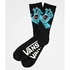 Zumiez Vans x Santa Cruz Screamer Black Crew Socks