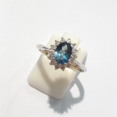 스위블루토파즈반지