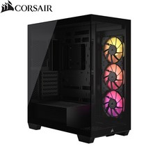 커세어 iCUE LINK 3500X RGB 강화유리 미들타워 케이스 (블랙) - 3500x