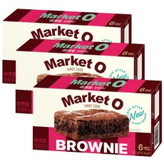 오리온 마켓오 브라우니 6p, 120g, 3개