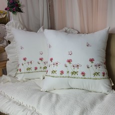 광목방석프릴커버50×50