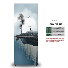 스타일 라이트 냉장고 스티커 껍질 스틱 방수 더블 도어 냉동고, 02 50cmX120cm, 23.BX086