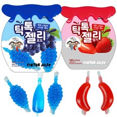 틱톡젤리 짜먹는젤리 포도 딸기 4입 1봉
