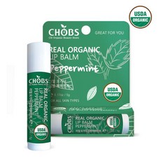 오너클랜 CHOBS(찹스) 유기농 립밤 페퍼민트 5g, 1, 없음/없음/없음