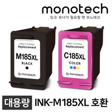 삼성 INK-M185 호환용 잉크 SL-J1680 J1683 J1685 J1780W DW, M185XL 대용량/검정/호환잉크, 1개