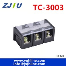 대전류 600V 300A 이중 행 3 P 위치 커버 배리어 스크류 터미널 블록 구리 TC-3003, 1개