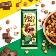 Alpen Gold шоколад с фундуком 80 г, 1 шт.