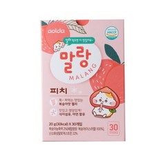 아올다 말랑피치 스틱젤리 30p, 복숭아맛, 600g, 1개