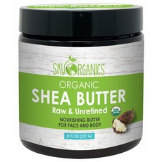 Sky Organics Shea Butter 스카이 오가닉 시어 버터 8oz(227g), 1개