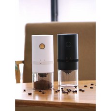 휴대용 원두 그라인더 전동 미니 커피 그라인더, 화이트, 1개