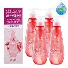 댕기머리 소윤 청결제 250ml/약산성/여성/청결제/세정제, 4개, 250ml