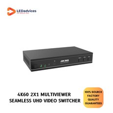멀티 뷰어 심리스 UHD 비디오 스위처 HDC-SWB21MV 4K60 2x1, 01 HDC-SWB21MV