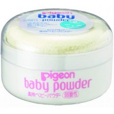 피죤 약용 베이비 파우더 약산성 옐로우 퍼프 부착 30g, 1
