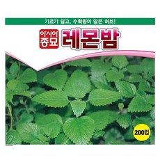 아시아종묘/허브씨앗종자 레몬밤 (200립), 1개