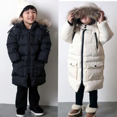 키즈 오리털 롱패딩 점퍼
