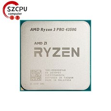 AMD Ryzen 3 PRO 4350G R3 3.8GHz 중고 4 코어 8 스레드 65W CPU 프로세서 L3 4M 100-000000148 소켓 AM4 라이젠 씨피유, 한개옵션0