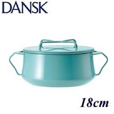 DANSK 단스크 법랑 양수 양손 냄비 18cm 덴스크 코벤 스타일, 기본, 1개