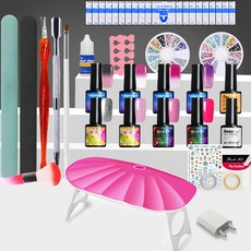 Qita 6W LED램프 빌더젤 네일재료 스티커 네일연장 파츠, 단일상품개, S4302
