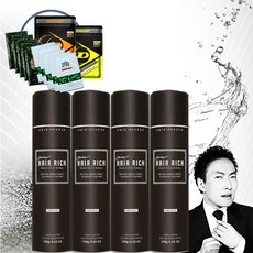 [박명수 헤어리치] 흑채 스프레이 120g X 4 사은품증정, 흑색, 4개