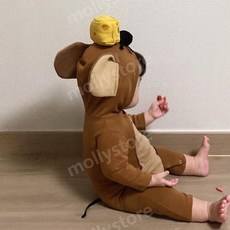톰과제리 제리옷 제리 코스튬 코스프레 여아 남아 아동 유아 할로윈 의상 점프수트