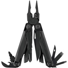 9.예상수령일 2-6일 이내 LEATHERMAN (리더 맨) 멀티 도구 SURGE BLACK 서지 블랙 MOLLE 블랙 케이스 [일, 상세 설명 참조0, One Color